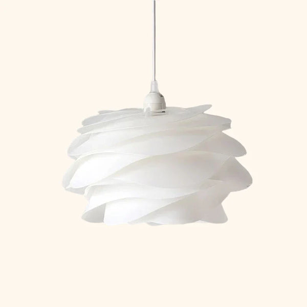 Suspension moderne rose blanche